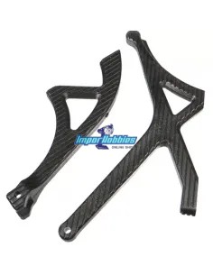 Renforts de chassis plastique AV/AR Hobao Hyper SS Nitro 90018 - Hobao Hyper SS & SSe GP - EP