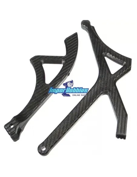 Renforts de chassis plastique AV/AR Hobao Hyper SS Nitro 90018 - Hobao Hyper SS & SSe GP - EP