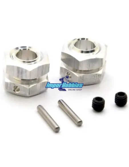 Hexagones de roues & ecrous (2 U.) Hobao Hyper 7 TQ / 8.5 / SS / SST 87027 - Hobao Hyper 8 & 8.5 Nitro