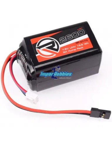 Acheter Accu Lipo RX recepteur Hump 2600mah 7.6V HV prise universel Ruddog RP-0173. Kyosho Inferno - Tecno