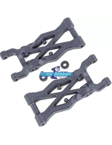 Triangles arrières 75mm - Hard (2 U.) Team Associated RC10 B6.2 AS91856 - Team Associated B6.2 Team Kit - Pièces detachées et op
