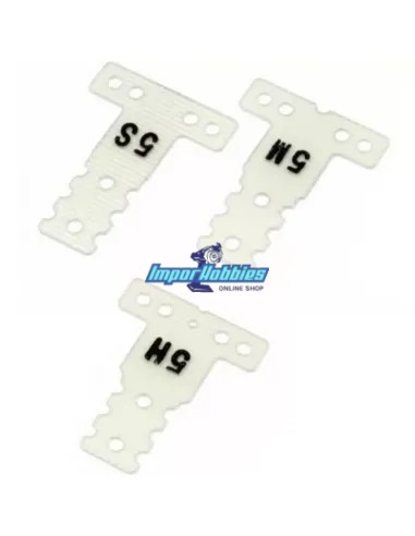 Pletine T FRP 0.5mm Tipo MM & LM (3 U.) Kyosho Mini-Z MR-03 / RWD MZW437 - Kyosho Mini-Z MR-02 / MR-015 - Pièces detachées et op