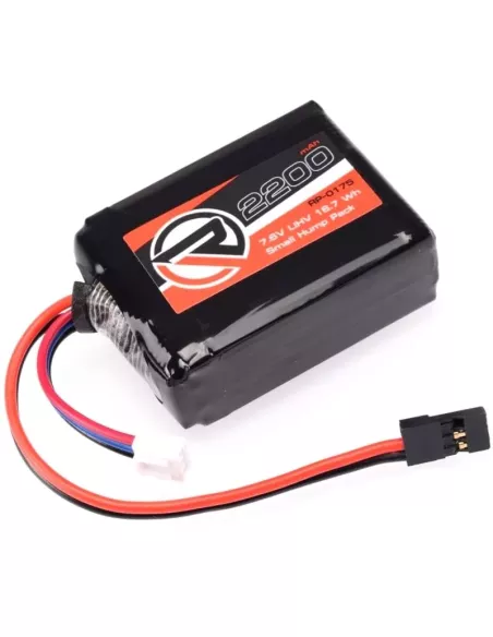 Buy LiPo Battery Block Receiver Pack 2200mah 7.6V HV w/ Universal connector Ruddog RP-0175