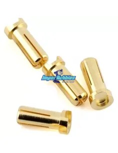 Banana Gold Plug - 5mm 14mm Male Low Profile (4 U.) Fussion FS-00079