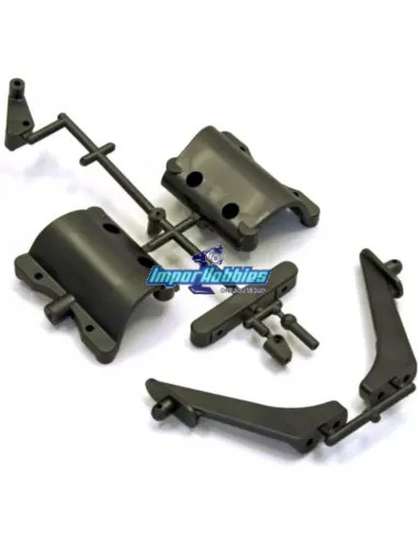 Bumper & soporte alerón TR104B Kyosho DBX / DBX VE / DRX / Nitro Tracker NT002 - Kyosho DBX - Repuesto y opciones