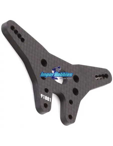 Soporte de amortiguador trasero carbono Team Associated B6 AS91881