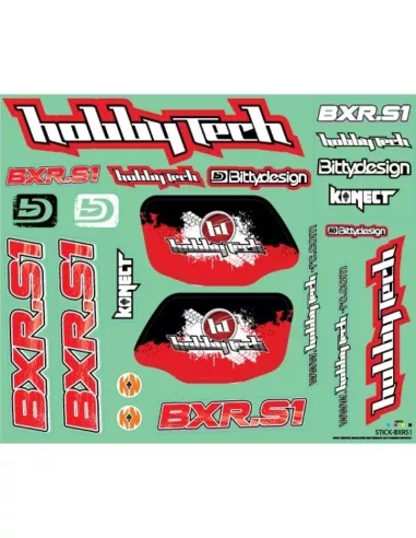 Decal Sheet - Hobbytech BXR S1 RTR & KIT STICK-BXR.S1