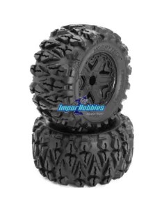 Terramax MT Tires - 140/73 Hex. 12mm 1/10 Monster Truck Hobbytech HT-462
