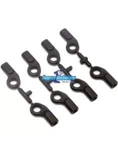 Rotulas plásticas curvas de tirante dirección Kyosho Inferno MP10 / MP10e / MP10T IS053B - Kyosho Inferno MP10 - MP10 TKI2 Nitro