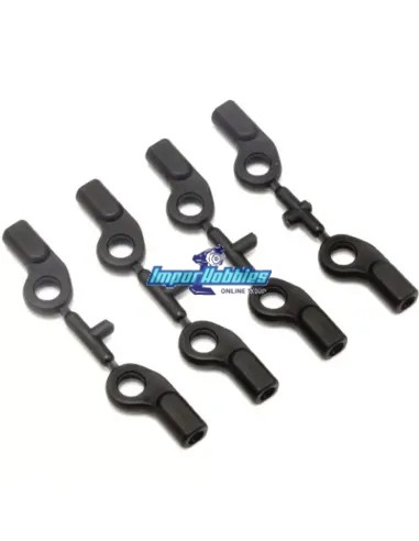 Rotulas plásticas curvas de tirante dirección Kyosho Inferno MP10 / MP10e / MP10T IS053B - Kyosho Inferno MP10 - MP10 TKI2 Nitro