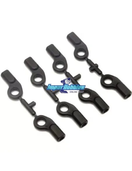 Rotulas plásticas curvas de tirante dirección Kyosho Inferno MP10 / MP10e / MP10T IS053B - Kyosho Inferno MP10 - MP10 TKI2 Nitro