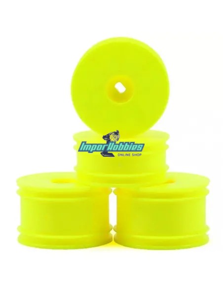 Set llantas amarillas F/R (4 Uds.) Kyosho Mini-Z Buggy MBH002KY - Neumáticos y llantas Kyosho Mini-Z Buggy