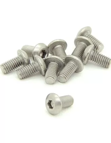 Button Head Hex Screws M3X5mm - Stainless Steel (10 U.) Fussion FS-TBX3006 - Stainless Steel Screws - M3