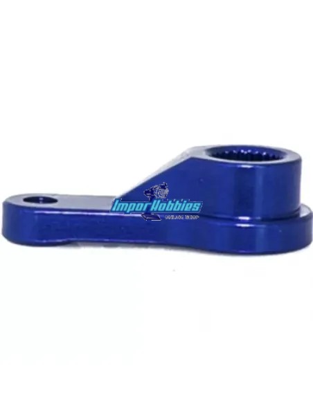 Brazo / Horn de servo corto de dirección en CNC - 25T Hobbytech Survolt / Revolt / BXR S1 / BXR MT HT-510035-BL - Azul
