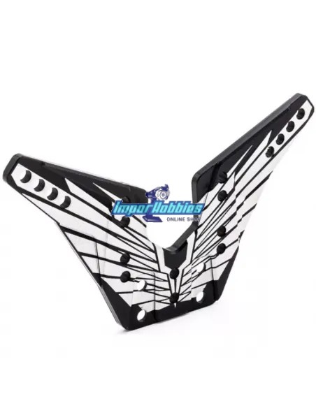 Soporte de amortiguador trasero aluminio 4mm OAS Hobbytech BXR S1 REV-OP36-FR