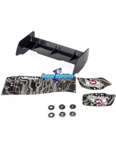 Alerón negro 150mm 1/10 Buggy Hobbytech HT501551 - Repuesto y opciones 2