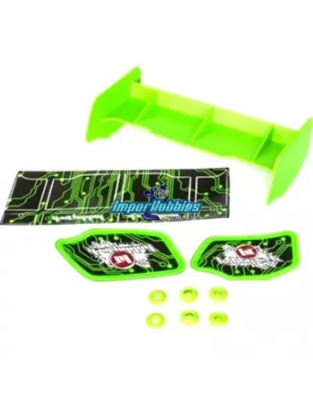 Alerón verde 150mm 1/10 Buggy Hobbytech HT501554 - Coche RC Repuesto y opciones