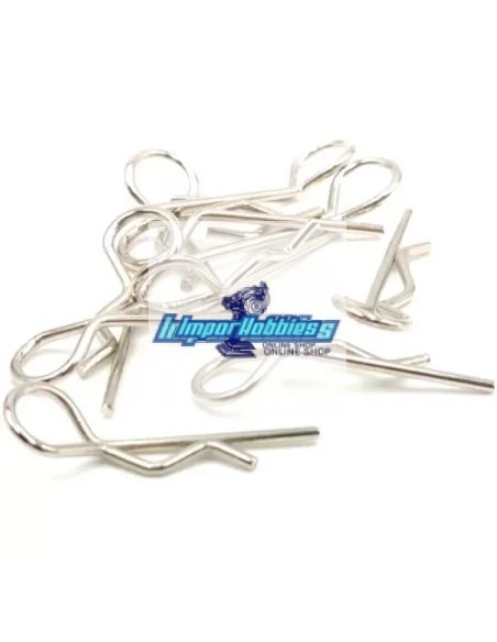 Clips de carrocería curvados escala 1/8 (10 Uds.) Fussion FS-WD020 - Clips de carrocería coche rc / Radiocontrol