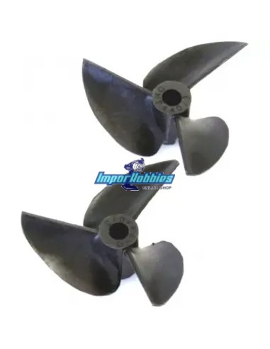 Helices bateau tripales D40xP1.4 Nylon (2 U.) Kyosho Jet Stream 600 & 888 BPP440-3 - Kyosho Jet Stream 600 EP ReadySet - Pièces
