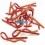 Clips de carrosserie rouge 1/10 (10 U.) Fussion FS-WD011 - Clips de carrosserie