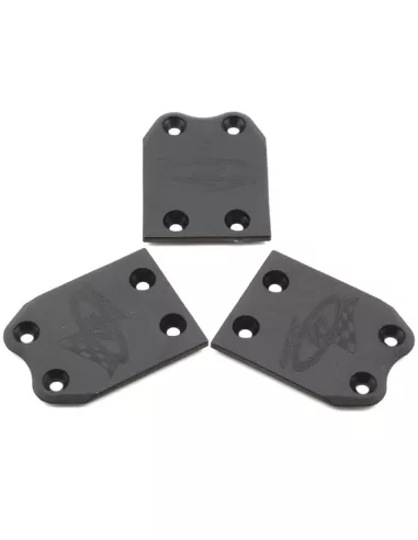 Rear Skid Plates (3 U.) Team Associated RC8 / RC8B / RC8.2 DE Racing DER-210-A - Team Associated RC8B Factory Kit - Spare Parts