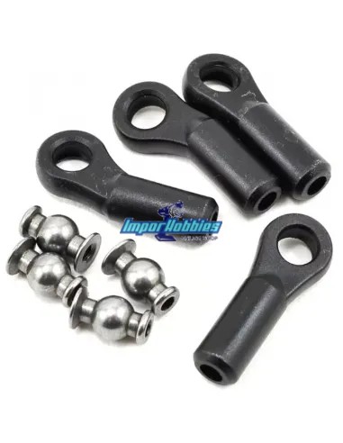Rotulas y bolas de tirantes dirección Team Associated RC8B3 / B3.1 / B3.2 / T3 / T3.1 / T3.2 AS81093