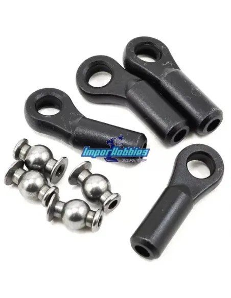 Rotulas y bolas de tirantes dirección Team Associated RC8B3 / B3.1 / B3.2 / T3 / T3.1 / T3.2 AS81093