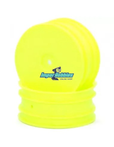 Llanta delantera amarilla V2 Ifmar 2.2-inch 4WD Hex 12mm (2 U.) Kyosho Lazer ZX-5 / ZX6 / ZX6.6 / ZX7 W5201YB - Kyosho Lazer ZX-