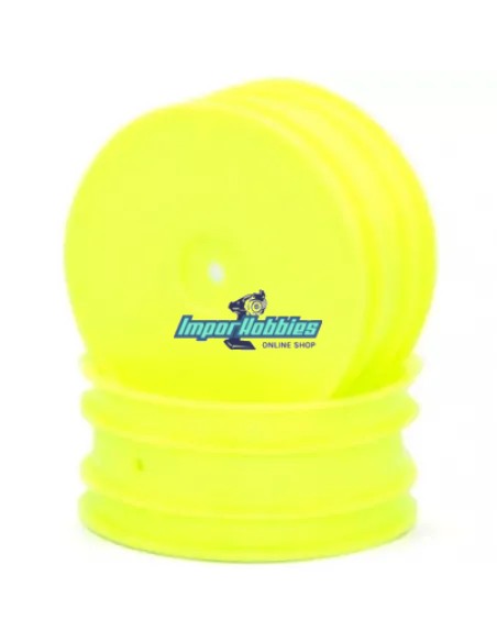 Llanta delantera amarilla V2 Ifmar 2.2-inch 4WD Hex 12mm (2 U.) Kyosho Lazer ZX-5 / ZX6 / ZX6.6 / ZX7 W5201YB - Kyosho Lazer ZX-
