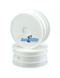 Front Wheel - White - Ifmar 2.2-inch 4WD Hex 12mm (2 U.) Kyosho Lazer ZX-5 / ZX6 / ZX6.6 / ZX7 W5201WB - Kyosho Lazer ZX-5 - Spa