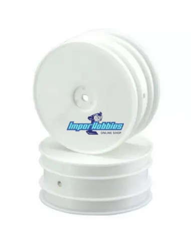 Llanta delantera blanca V2 Ifmar 2.2-inch 4WD Hex 12mm (2 U.) Kyosho Lazer ZX-5 / ZX6 / ZX6.6 / ZX7 W5201WB - Kyosho Lazer ZX-5
