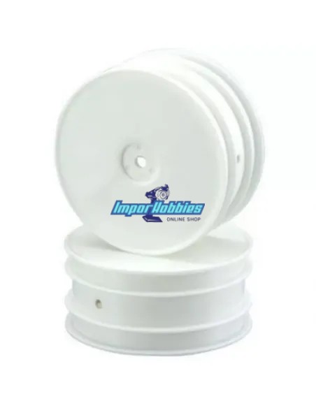 Llanta delantera blanca V2 Ifmar 2.2-inch 4WD Hex 12mm (2 U.) Kyosho Lazer ZX-5 / ZX6 / ZX6.6 / ZX7 W5201WB - Kyosho Lazer ZX-5