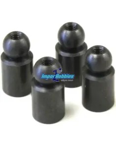 Pivots amortisseurs 6.8mm (4 U.) 97043 Kyosho Inferno Neo / VE / Mad Force / FO-XX / Mad Crusher MA305 - Kyosho Inferno 7.5 / Ne