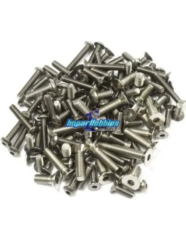 Kit tornillería titanio Kyosho Inferno MP10 / MP10 TKI2 IFW602 - Kyosho Inferno MP9 TKI2 / TKI3 - Repuesto y opciones