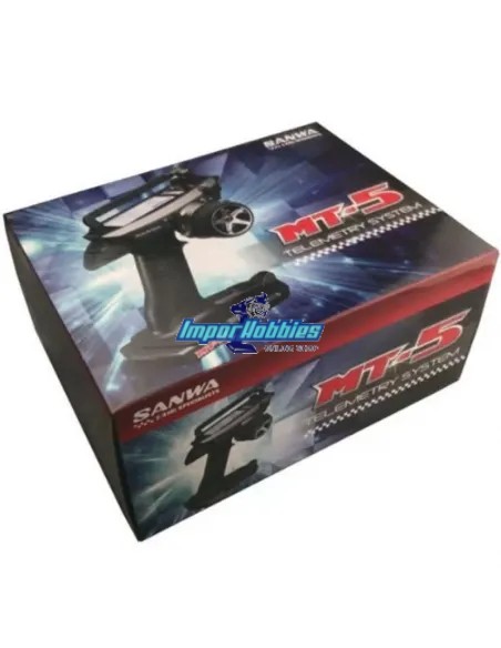 Emisora Sanwa MT-5 FH5 Sistema Telemetría 2.4GHZ receptor RX-493i 101A32671A