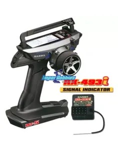 Emisora Sanwa MT-5 FH5 Sistema Telemetría 2.4GHZ receptor RX-493i 101A32671A