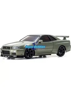 Carrosserie blanche à peindre 94mm + Jantes Kyosho Mini-Z AWD Nissan Skyline GT-R R34 MZN206 2