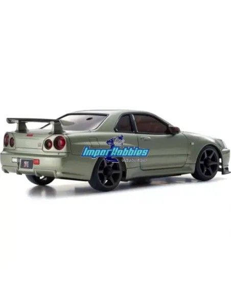 Carrocería para pintar 94mm + llantas Kyosho Mini-Z AWD Nissan Skyline GT-R R34 MZN206