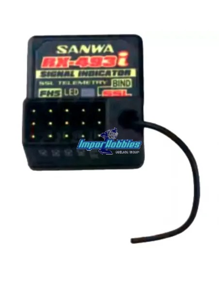 Recepteur Sanwa / Airtronics RX-493i FH5 / FH5U 2.4GHz SSL 4-Channel Telemetry 107A41376A - Recepteurs pour emetteur