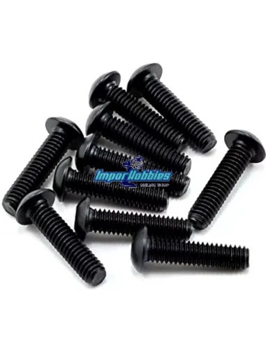 Tornillos de acero M4x16mm cabeza allen botón (10 Uds.) Fussion FS-TB4016