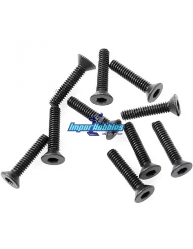 Tornillos de acero M2X10mm cabeza allen cónica (10 Uds.) Fussion FS-TF2010