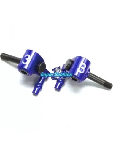 Manguetas delanteras aluminio Camber 3 Kyosho Mini-Z MR-02 / MR-03 / RWD R246-1313 - Kyosho Mini-Z MR-03 Sports / MR-03 VE - Rep