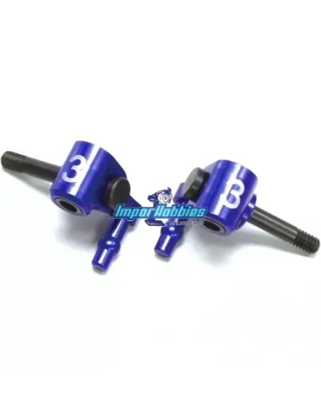 Manguetas delanteras aluminio Camber 3 Kyosho Mini-Z MR-02 / MR-03 / RWD R246-1313 - Kyosho Mini-Z MR-03 Sports / MR-03 VE - Rep