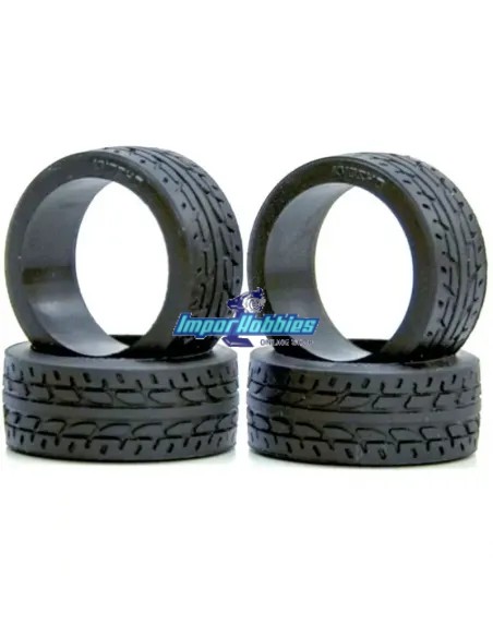 Neumático Kyosho Mini-Z Racing Radial 8.5mm estrecho 40 Shore (4 Uds.) MZW37-40 - Neumáticos Kyosho Mini-Z MR-03 / AWD / RWD & F