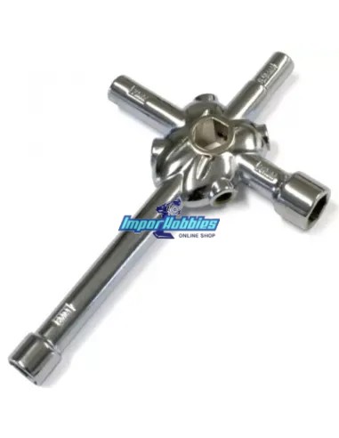 Llave de embrague y bujías 5.5-7.0-8.0-10mm Kyosho 80165 - Llaves de ruedas y bujías