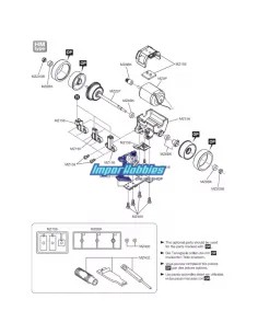 Support moteur Type RM Kyosho Mini-Z MR-03 / RWD / VE / EVO MZ216 - Kyosho Mini-Z MR-02 / MR-015 - Pièces detachées et options 2