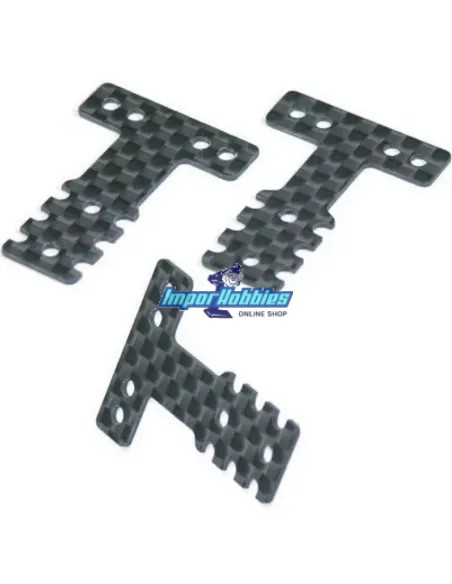 Pletine T carbone MM & LM (3 U.) Kyosho Mini-Z MR-03 / RWD MZW403 - Kyosho Mini-Z MR-03 Sports / MR-03 VE - Pièces detachées et