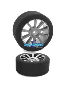Neumáticos / Ruedas espuma delanteros 26mm 40 Shore (2 Uds.) 1/10 Touring Team Corally C-14700-40 - Ruedas Escala 1/10 Touring -