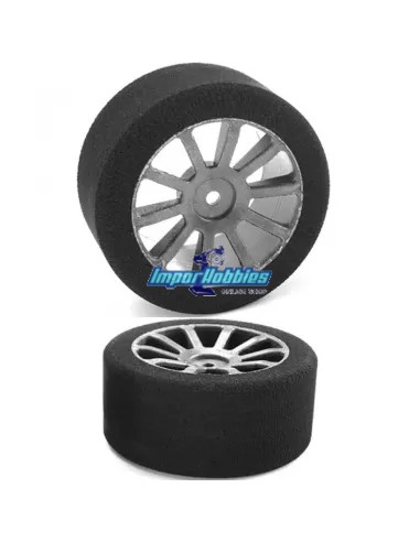Neumáticos / Ruedas espuma traseros 30mm 40 Shore (2 Uds.) 1/10 Touring Team Corally C-14705-40 - Ruedas Escala 1/10 Touring - G