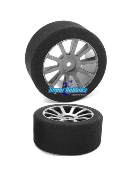 Pneus mousse arrière 30mm 40 Shore (2 U.) 1/10 Touring Team Corally C-14705-40 - Pneus 1/10Th Touring - Caoutchouc & Mousse